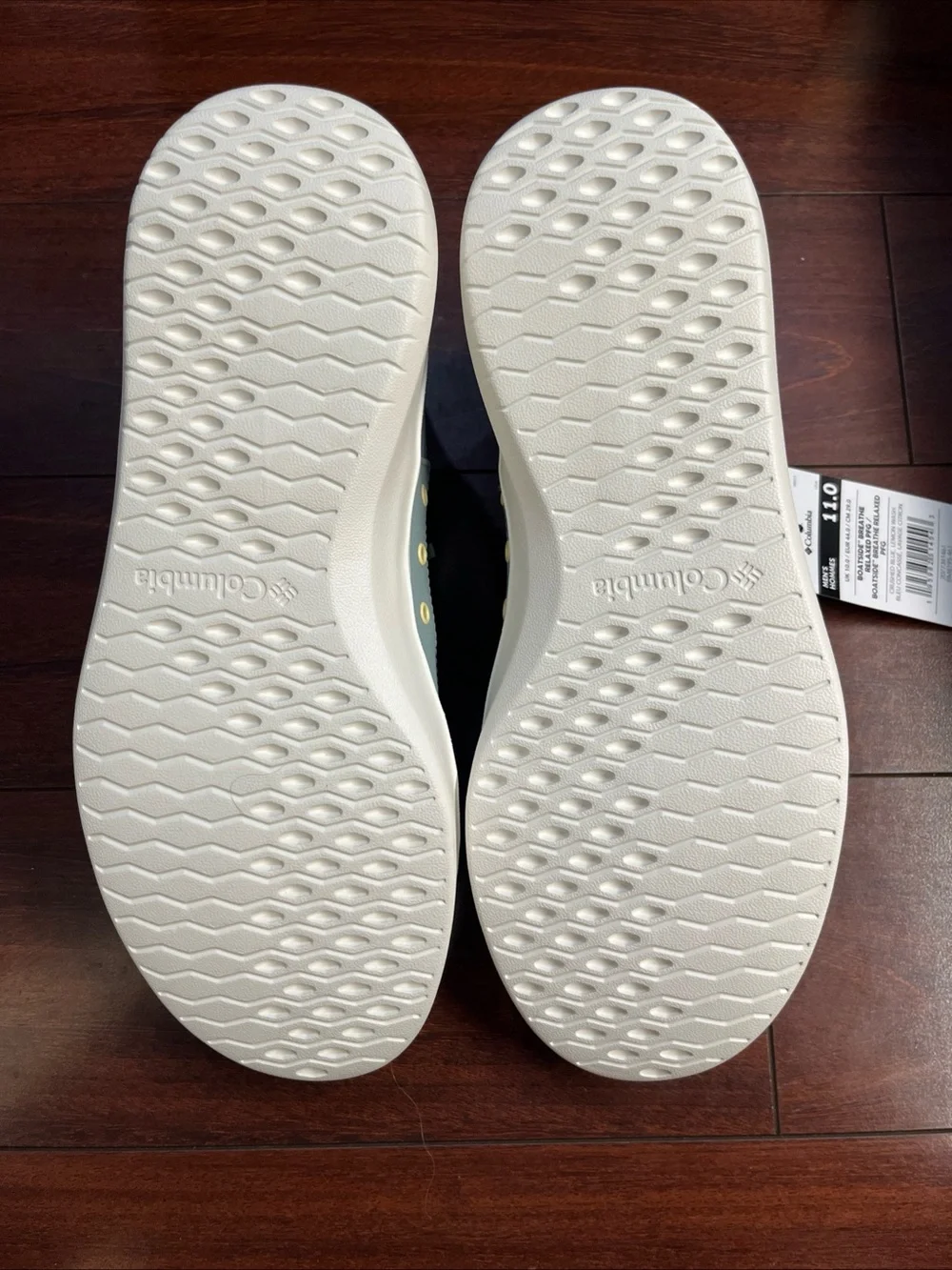 Mens 11 Columbia Boatside Breathe Relaxed PFG  Shoe Slip On Blue Mesh Fishing